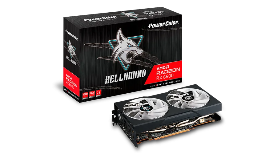 PowerColor Hellhound AMD Radeon RX 6600 8GB GDDR6